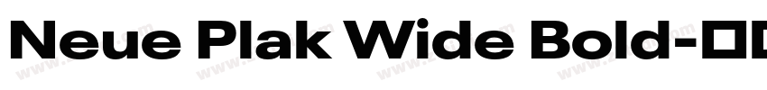 Neue Plak Wide Bold字体转换 Neue Plak Wide Bold字体转换